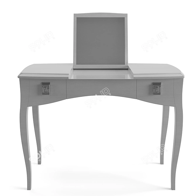 Fendi Casa Canova Beauty Desk: Sleek Elegance for your Vanity 3D model image 5