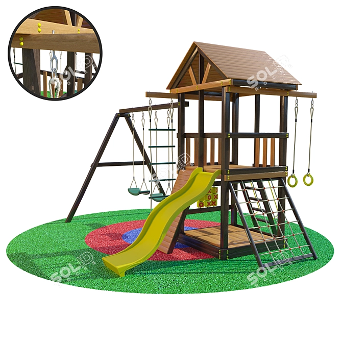 Finnish Playground Wonderland 3D model image 1