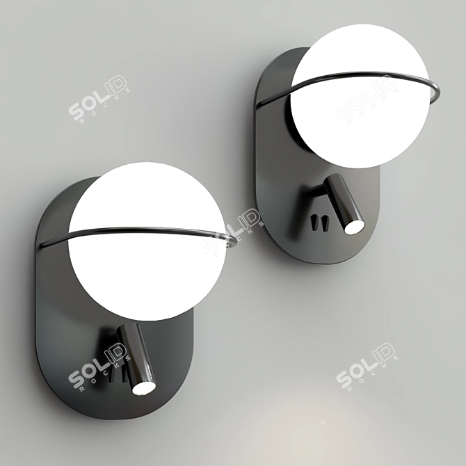 Swivel Skin Wall Lamp 3D model image 1