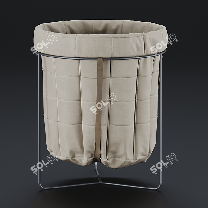 Foldable Laundry Basket 3D model image 3