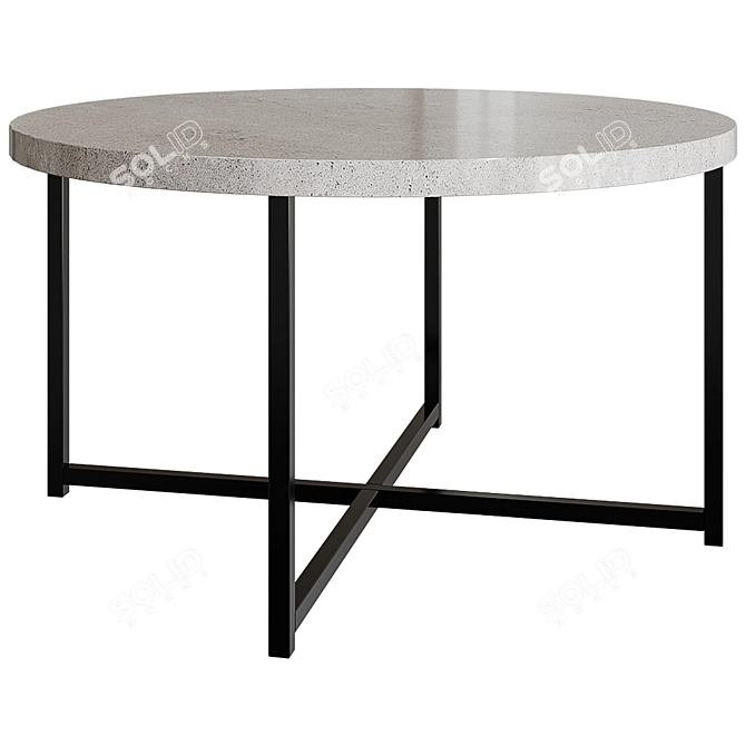 Industrial Style Lagho Coffee Table 3D model image 1