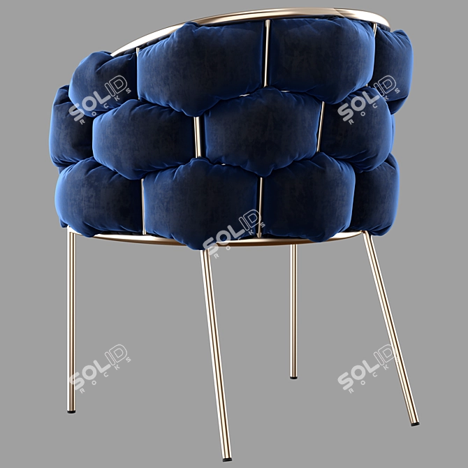 Modrest Debra - Stylish Fabric Dining Chair 3D model image 5