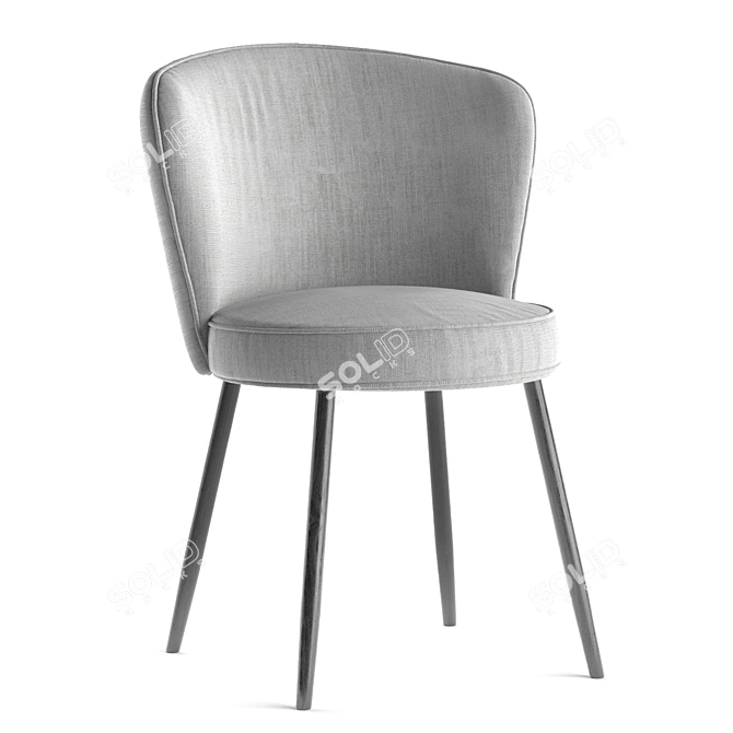 Elegant Risskov Dining Chair 3D model image 1