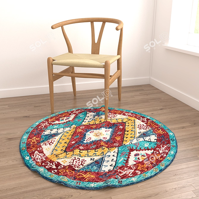 Versatile Set of 3D Rugs 3D model image 2