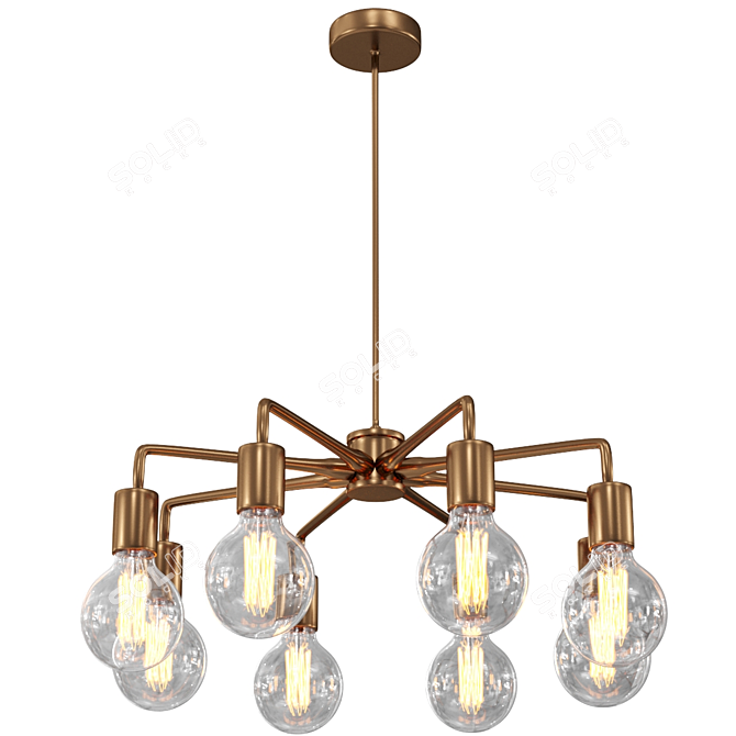 Elegant Blanche Chandelier in Gramercy Home 3D model image 1