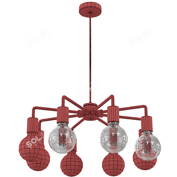 Elegant Blanche Chandelier in Gramercy Home 3D model image 2