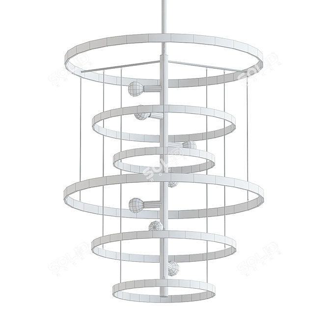 Celeste 8-Light Chandelier 3D model image 2