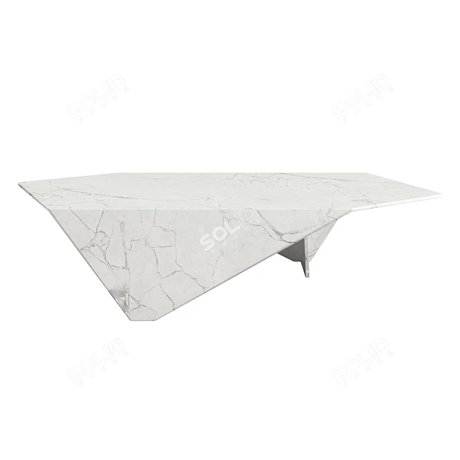 Elegant Carrara Coffee Table 3D model image 1