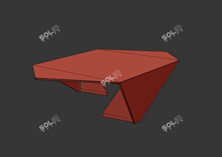 Elegant Carrara Coffee Table 3D model image 3