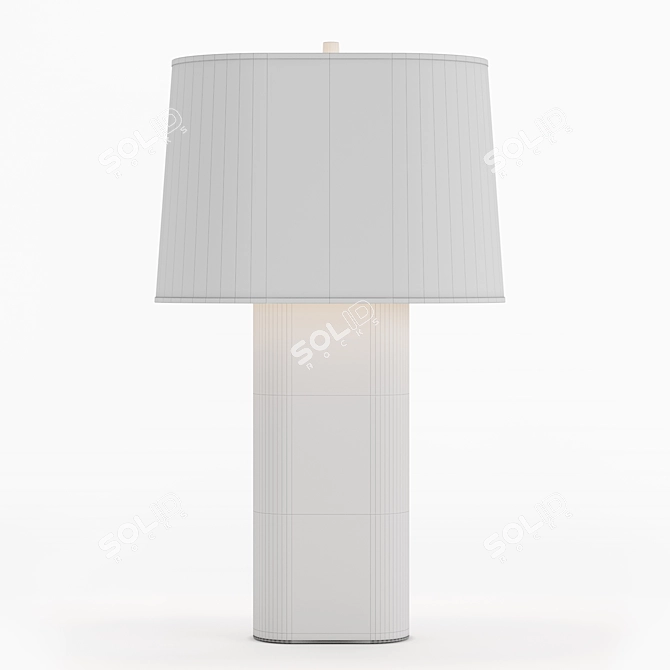 Modern Marlowe Ebony Table Lamp 3D model image 2