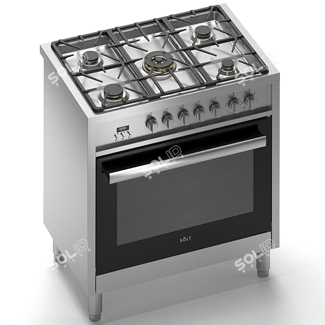 Solt GGSUC907S Dual Fuel Oven 3D model image 4