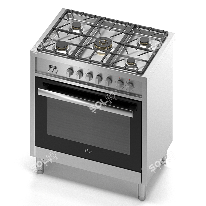 Solt GGSUC907S Dual Fuel Oven 3D model image 5