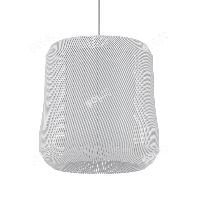 Elegant Penny Pendant Lamp Shade 3D model image 2