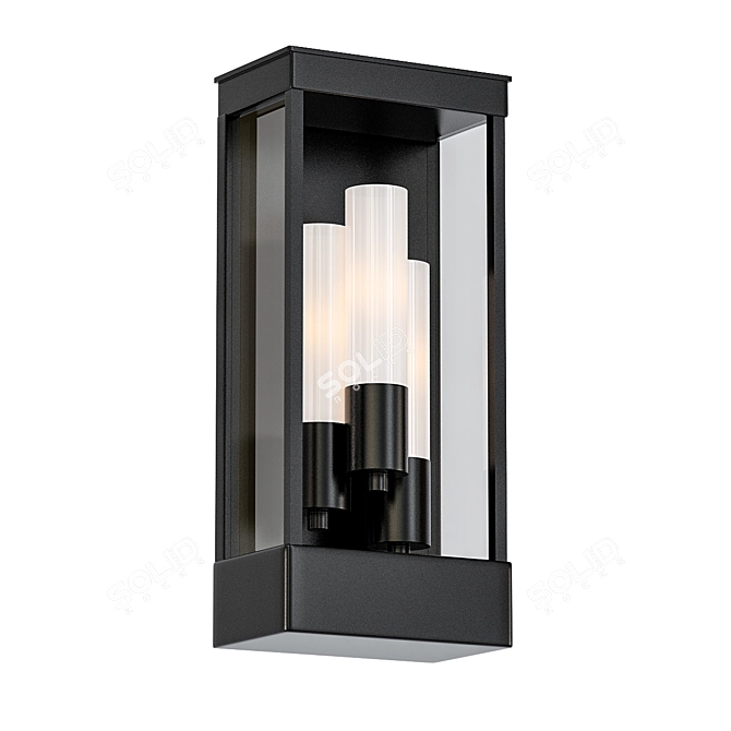 Elegant Portico Outdoor Lantern 3D model image 1