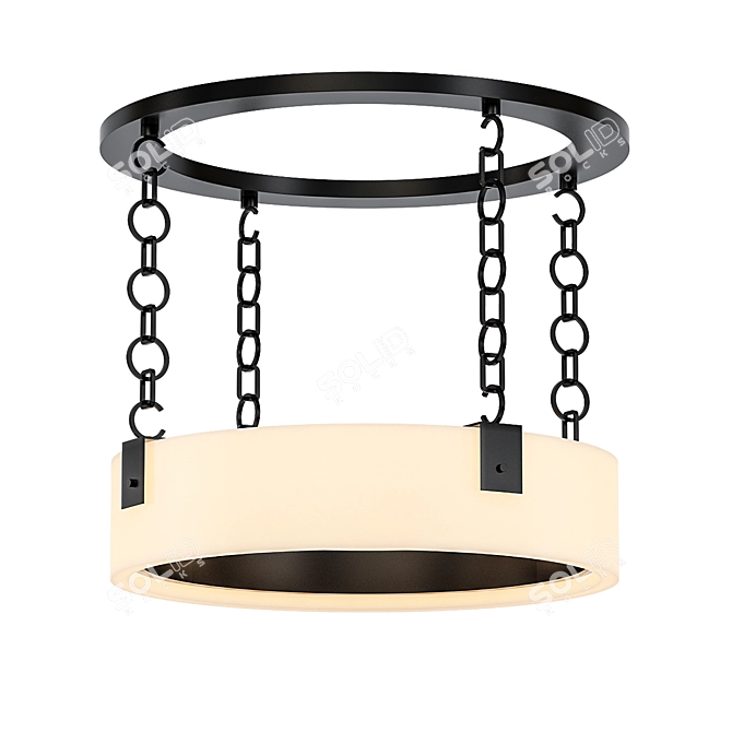 Elegance Illuminated: Aquitaine Chandelier 3D model image 1