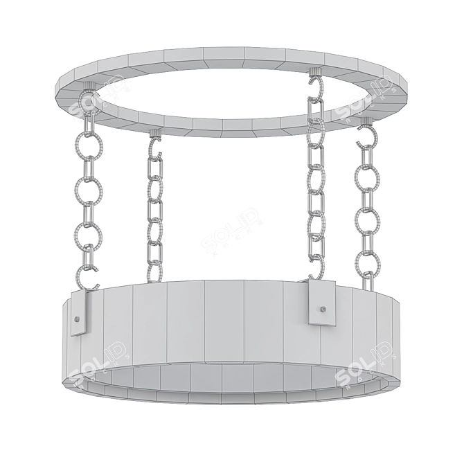 Elegance Illuminated: Aquitaine Chandelier 3D model image 2