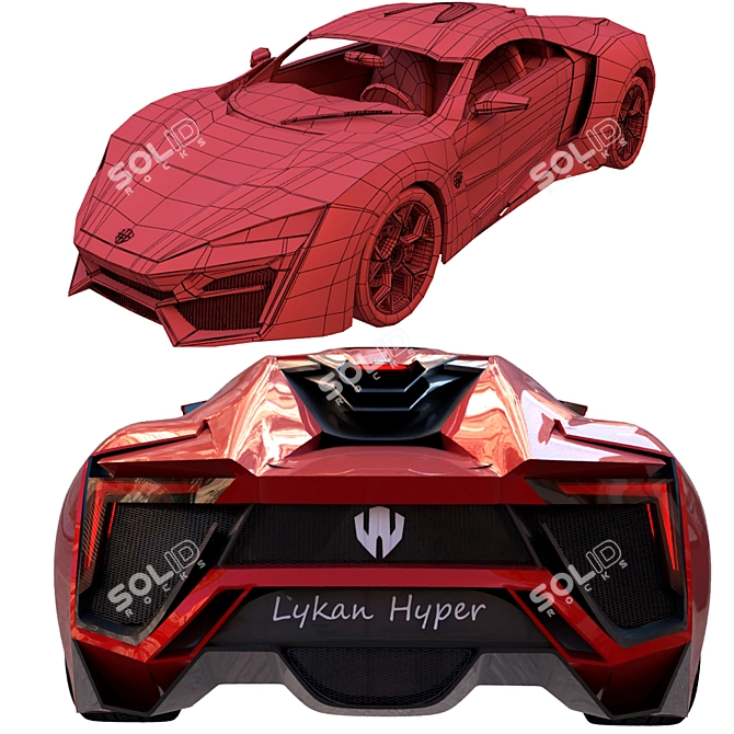 Lykan Hyper 2015 - Ultimate 3D Car Model 3D model image 4