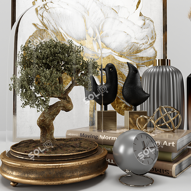 Elegant Decor Set: 2018 Edition 3D model image 2