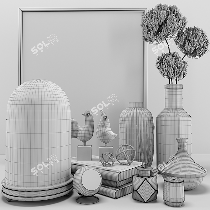 Elegant Decor Set: 2018 Edition 3D model image 4