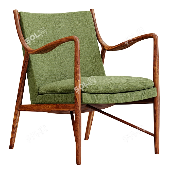 FJ 45 Easy Chair: Timeless Design 3D model image 1