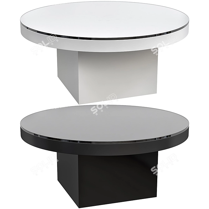 Sleek BLACKFI Coffee Table 3D model image 1