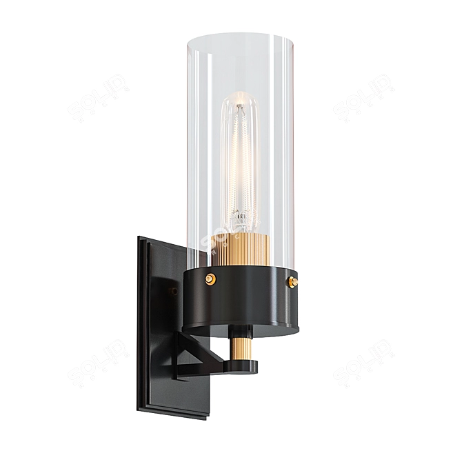 Elegant Marais Bath Sconce 3D model image 1