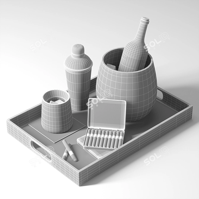 Sleek Drink Set - Perfect for Any Occasion! 3D model image 4