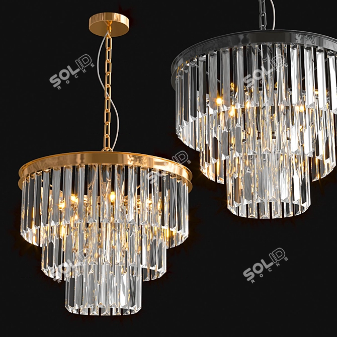 Revero Pendant Lamp: Elegant and Versatile 3D model image 1