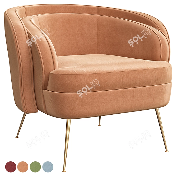 Modern Orion Chair - Sleek and Stylish 3D model image 2