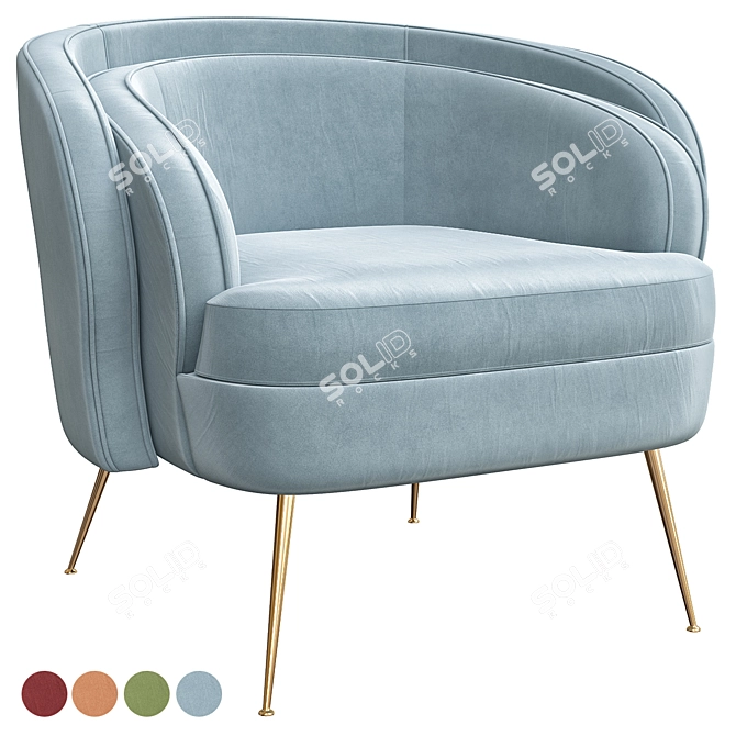 Modern Orion Chair - Sleek and Stylish 3D model image 4