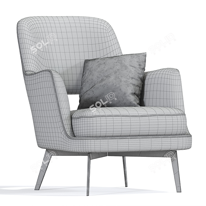 Gatsby Armchair: Luxurious Comfort 3D model image 3