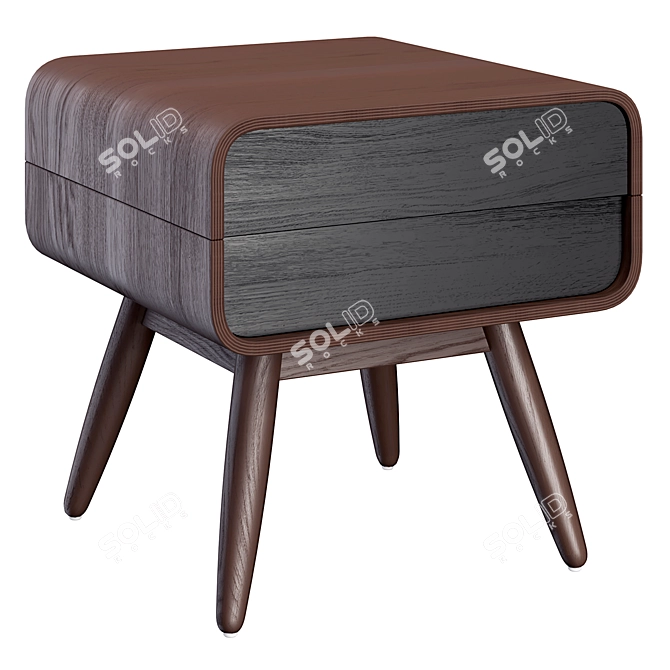 Esme Ash Bedside Table - Stylish and Functional 3D model image 3