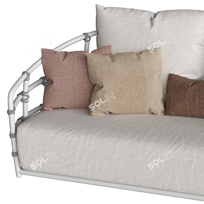 Modern and Luxurious Manhattan Sofa 3D model image 3
