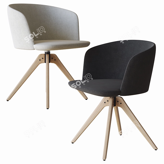 Modern NYM 3D Chair 3D model image 2