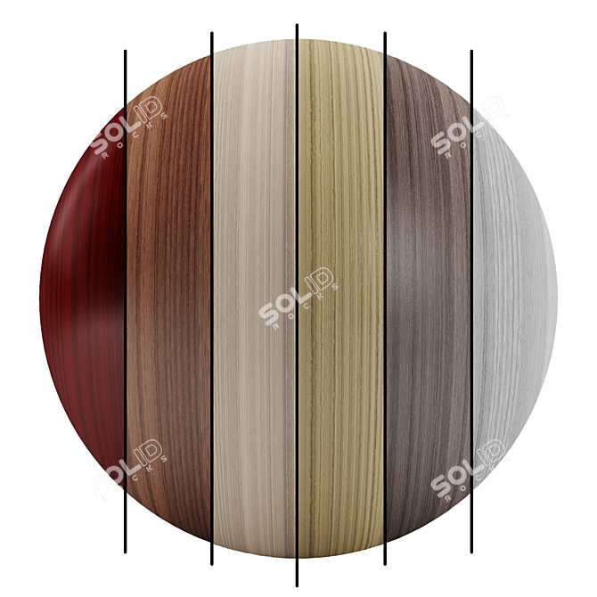 Seamless Wood Texture Collection 3D model image 1