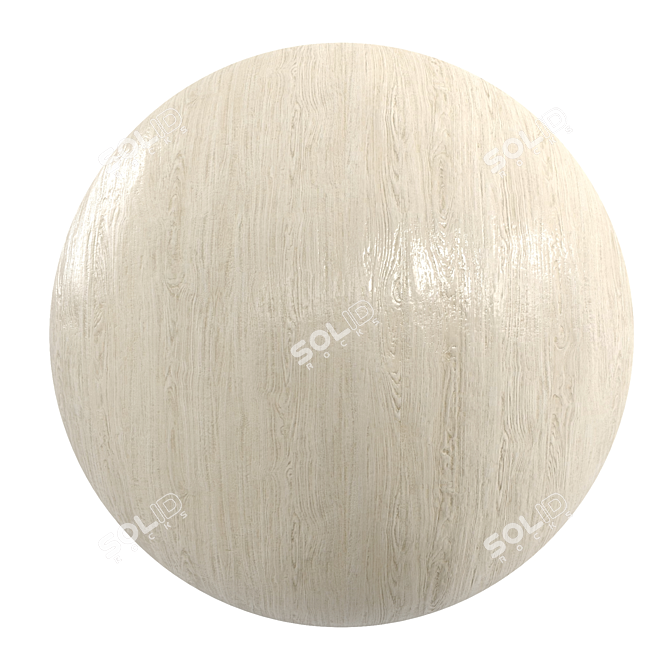 Sleek Oak Wood Flooring 3D model image 1