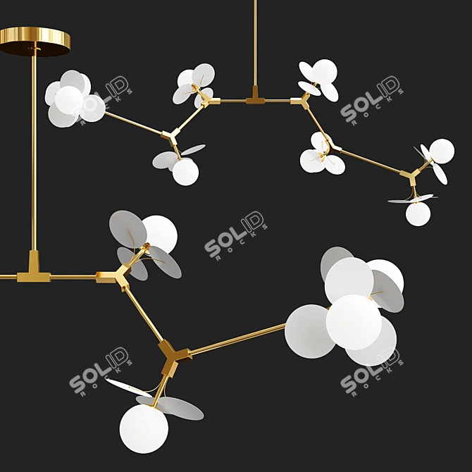 Elegant Bliss Chandelier 3D model image 2