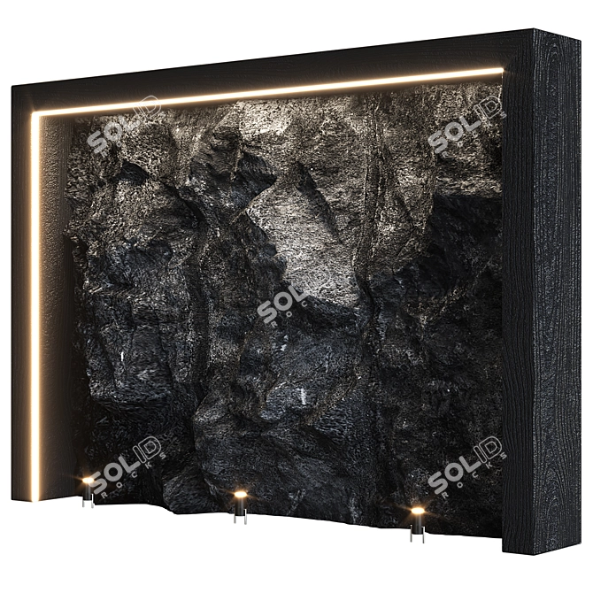 Stone Wall9: Modern 3D Model 3D model image 1