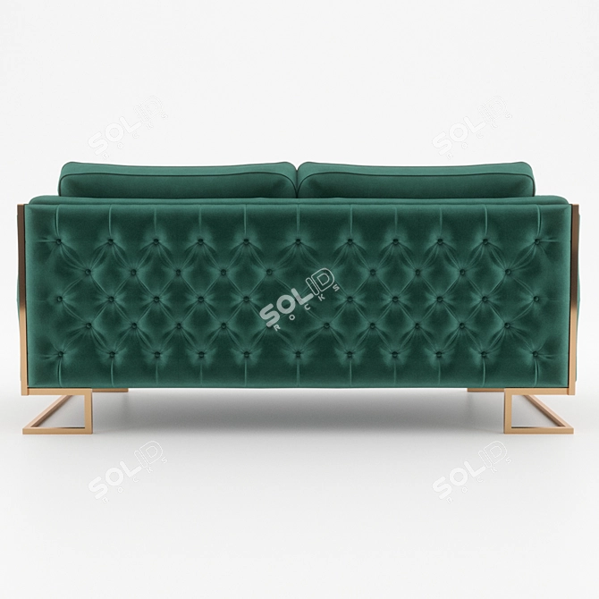 Elegant Luciano Double Sofa 3D model image 7