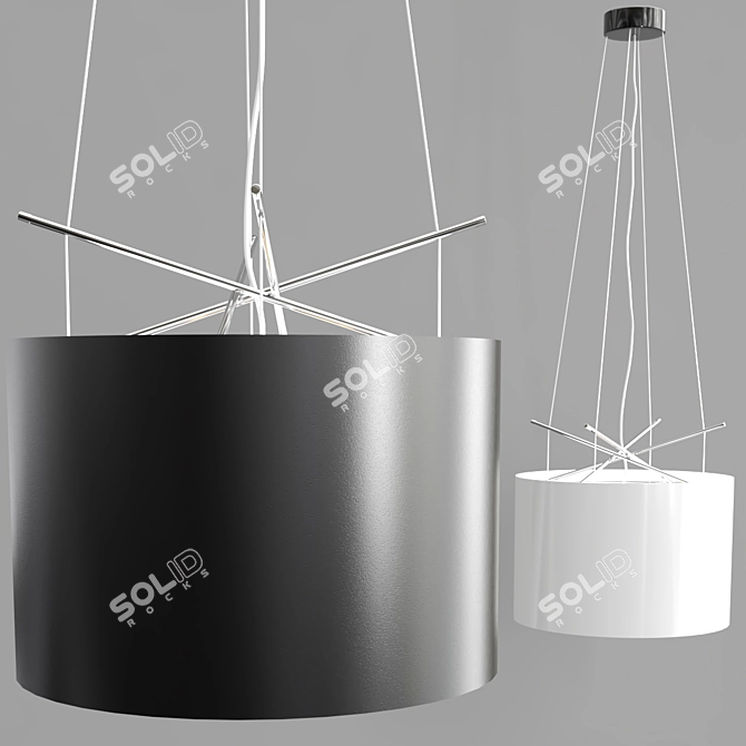 Modern Replica Pendant Lamp: FLOS Ray 3D model image 1