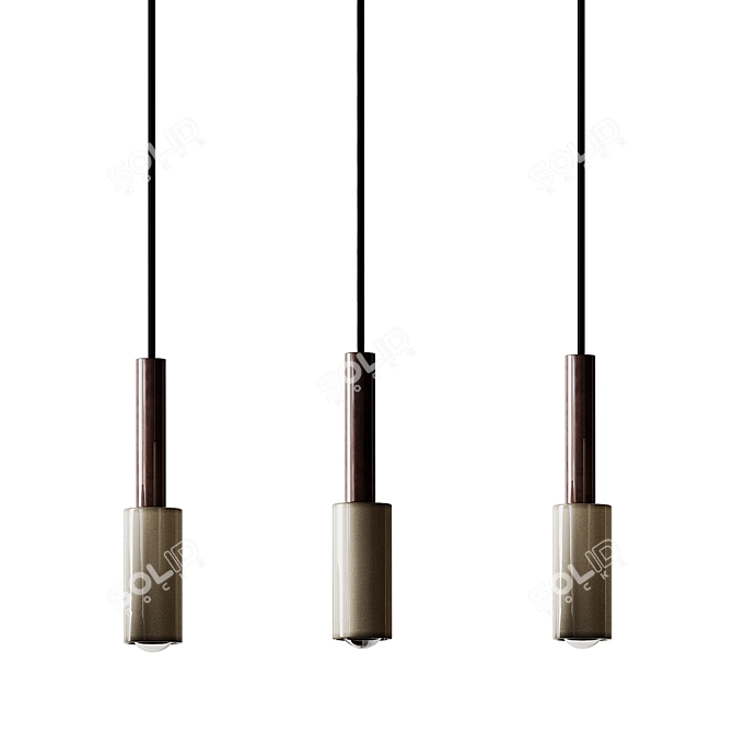 Sleek Serax Porcelain Pendant Lights 3D model image 5