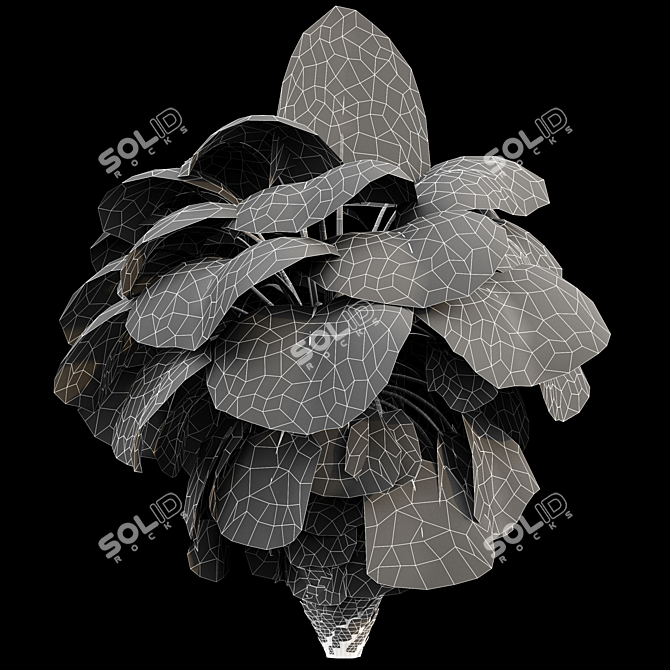 Mexican Fan Palm Bundle: 9 Elegant Trees 3D model image 5