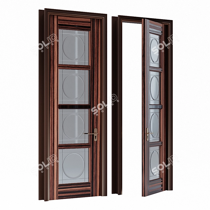 Classic Style Door by Ferris Rafaeli 3D model image 2