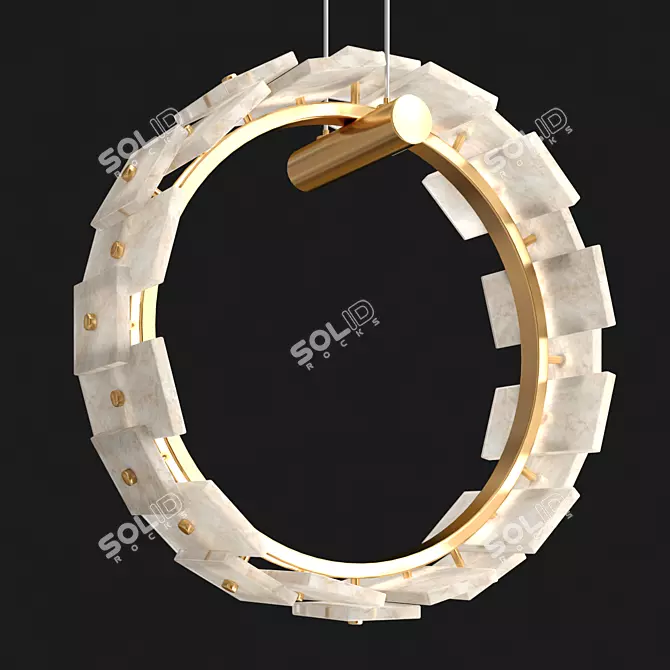 Elegant 36cm Vigga Pendant 3D model image 1