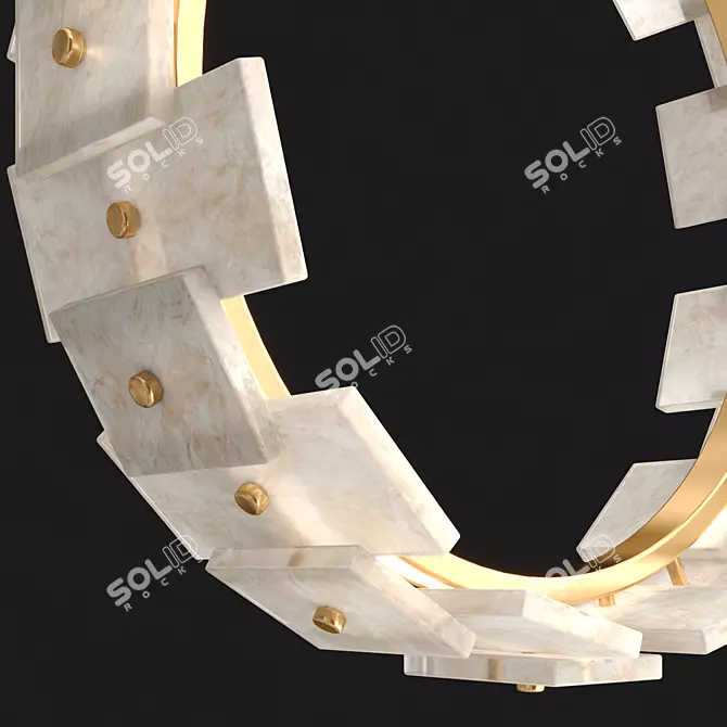 Elegant 36cm Vigga Pendant 3D model image 2