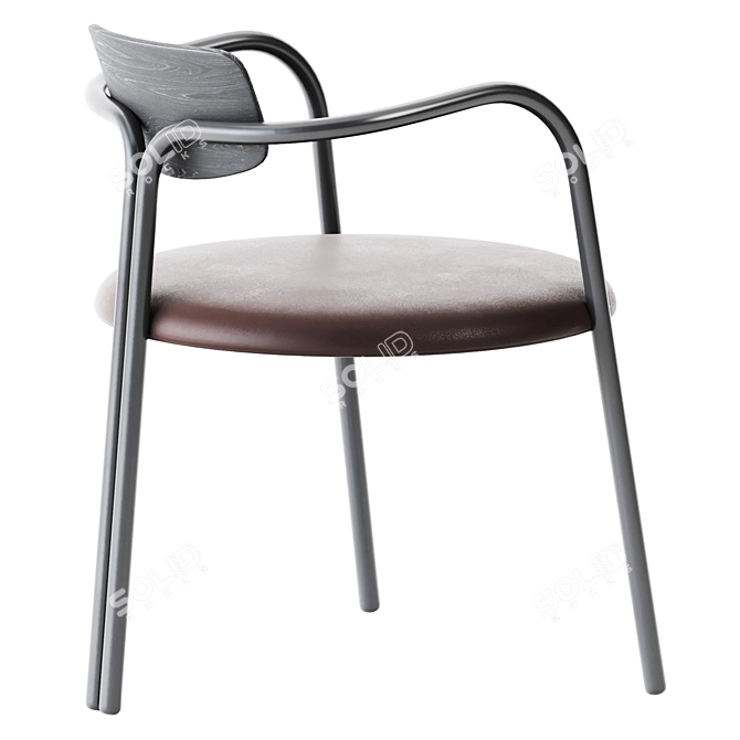Elegant Table & Chair Set 3D model image 4