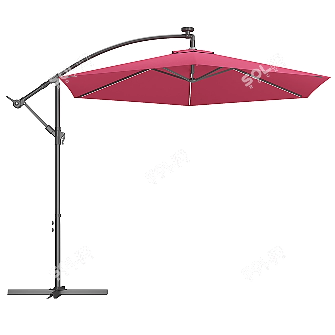 Illuminated Parasol: LED Lights for Outdoor Ambiance 3D model image 3