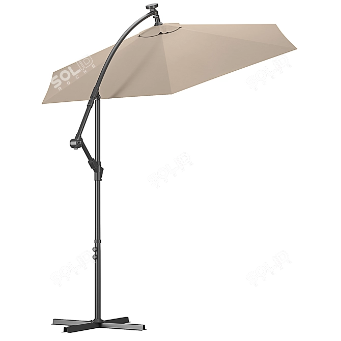 Illuminated Parasol: LED Lights for Outdoor Ambiance 3D model image 4
