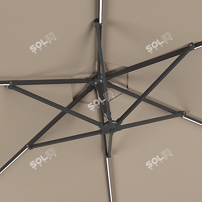 Illuminated Parasol: LED Lights for Outdoor Ambiance 3D model image 6