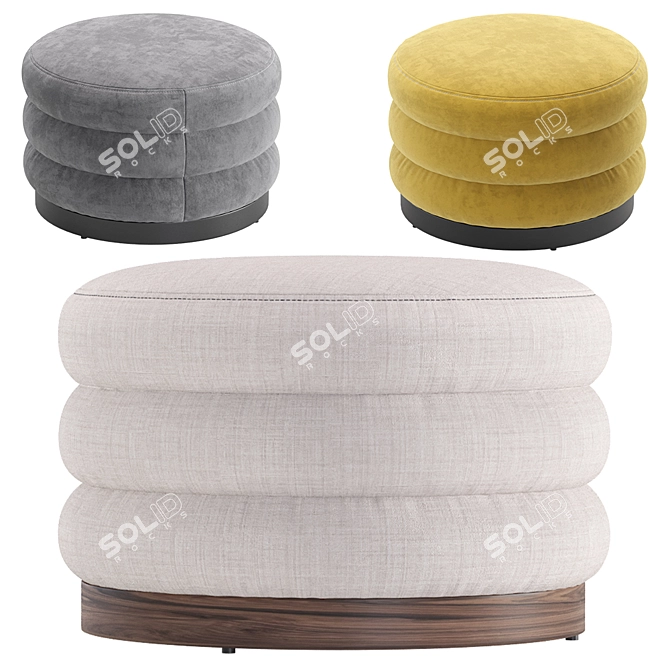 Coco Republic Trafalgar Stool: Elegant and Versatile Seating 3D model image 2